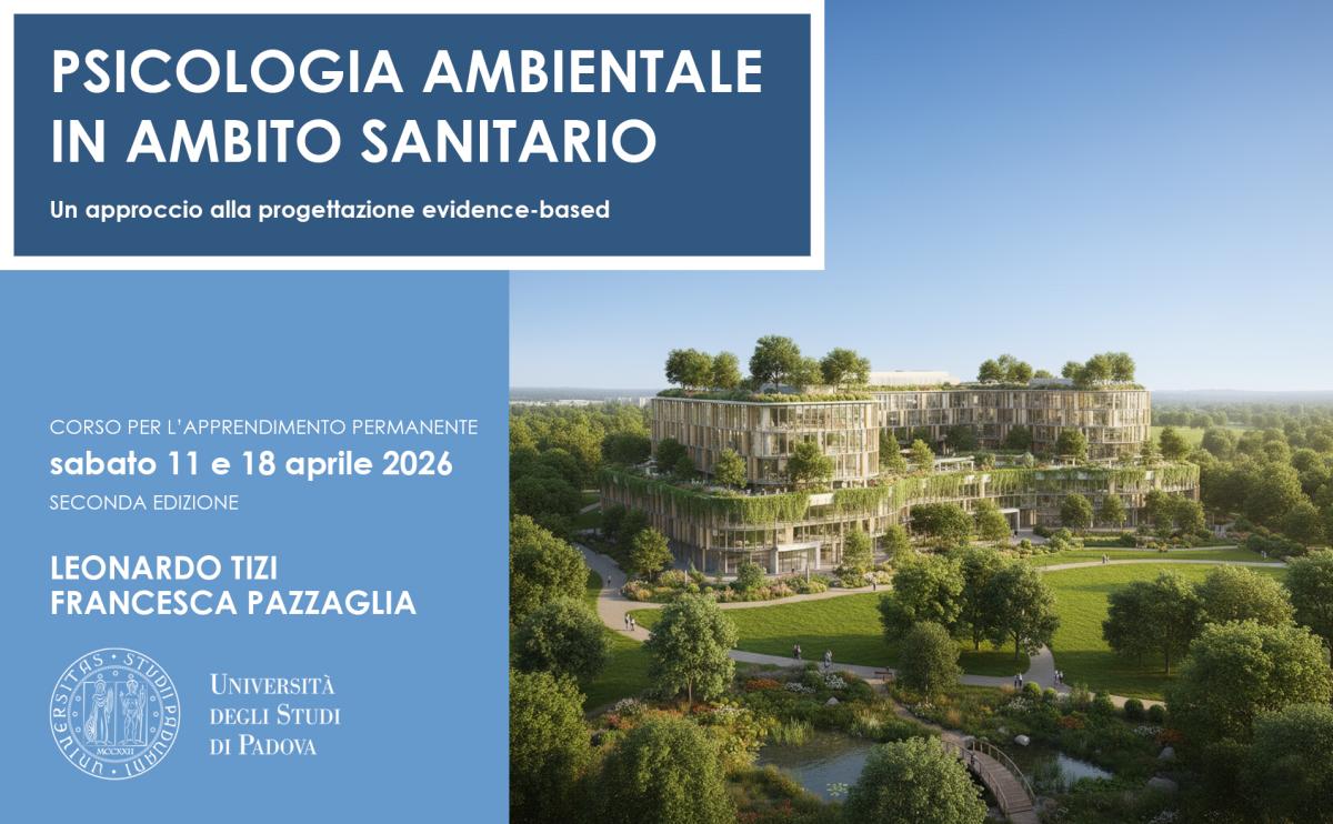 locandina psicologia ambientale in ambito sanitario